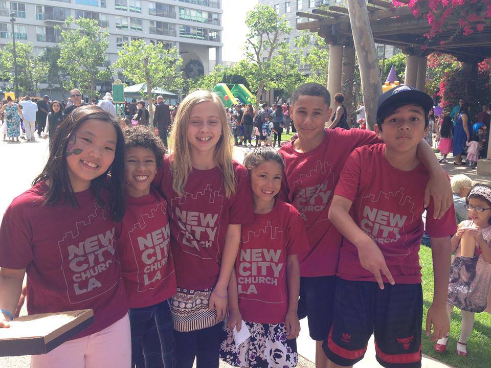 kids of new city at Easter Fest 2015